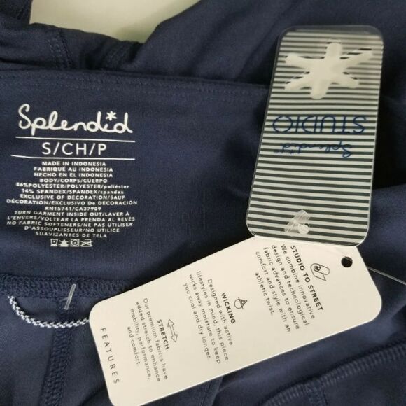 NWT Splendid Leggings Peacock Sheer Active wear - Picture 13 of 14